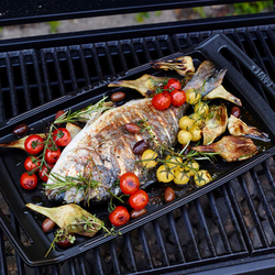 Staub Cast Iron Double-Burner Griddle and Plancha